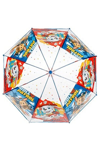 OEM Paw Patrol Transparent Manual Stick Rain Umbrella for Children 64cm