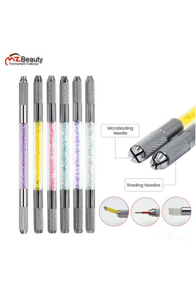 Choice Purple 2 IN1 Microblading Pen Manual Tattoo Pens Double Side Classical...