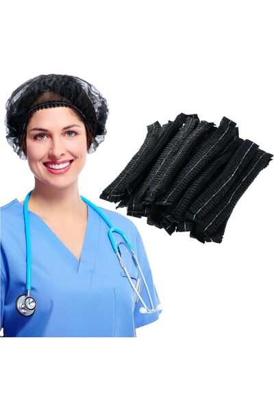 mazko 500 Pieces Disposable Hair Nets Food Service Bulk, Women Bouffant Cap N...