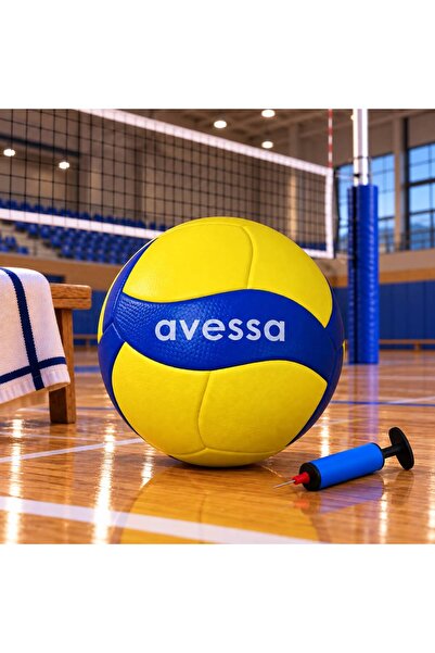 muonsports Çocuk ve Gençlere Özel Klasik Model Pompa Hediyeli 270 Gr Yapıştırma Voleybol Topu