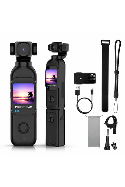 Bubitechh 1080P WiFi Mini El Kamerası Yedek Bataryalı Pocket Camera Döner Lensli Aksiyon Kamera