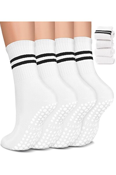 GENERAL Pilates Socks Yoga Socks with Grips for Women Non-Slip Grip Socks for...