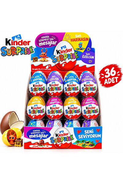 Kinder sürpriz yumurta 36 adet yeni sezon yeni oyuncaklar