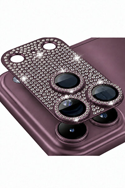 WANNA PROTECT iPhone 17 Pro Max / 18 Pro Max Uyumlu Kamera Lens Koruyucu Taşl...