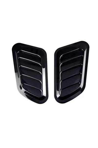 Choice 1pair Black 2PCS Car Universal Vent Side Vent Hood Air Outlet Decorati...