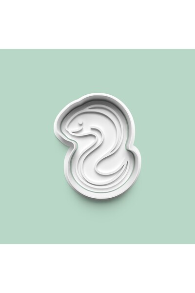 AKTASTORE Sea Snake Cookie Mold and Sugar Paste Mold 1011-9