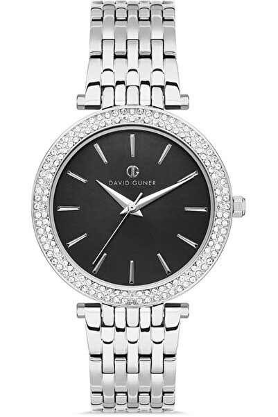 DAVID GUNER Dg-8414La-A2 Stoned Design 3 Atm Water Resistant Metal Color Wome...