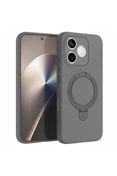 Microsonic Case Aura Stand Magsafe Gray Compatible with Honor 600 Lite 5g