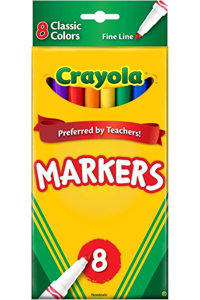 Vans x Crayola مجموعة أقلام تلوين كرايولا الأصلية، برأس دقيق، ألوان كلاسيكية ...