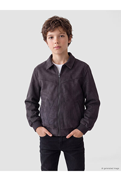 LC Waikiki Boy's Suede Look Coat