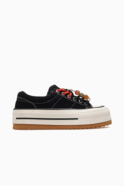 Guja Women's Casual Sneaker Shoes with Lace Accessories 26K 26K366-1 Black