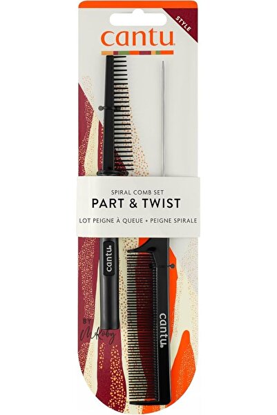 Cantu مجموعة أمشاط بتصميم ملتوي ومجزأ
