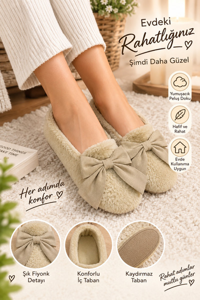 İyem Fiyonklu Peluş Ev Babeti