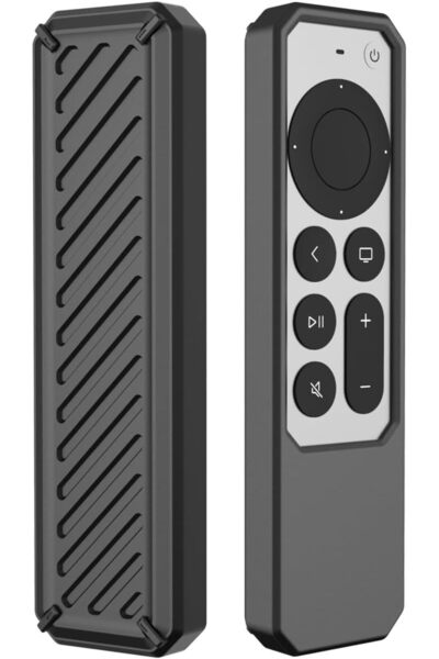 LinJie غطاء حماية من السيليكون لجهاز التحكم عن بعد الخاص بـ Apple TV، غطاء وا...
