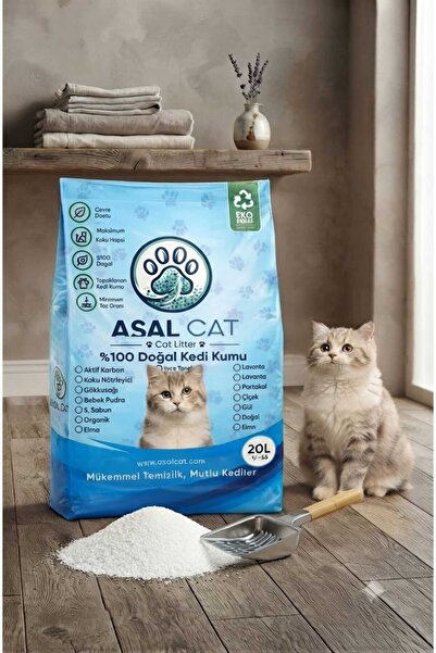 Premium %100 Doğal Topaklanan Kedi Kumu 20 L Eko Paket
