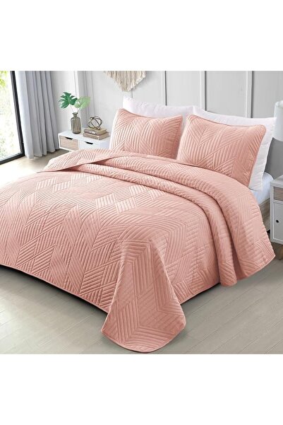 Exclusivo Mezcla Ultrasonic Full Queen Quilt Bedding Set, Lightweight White B...