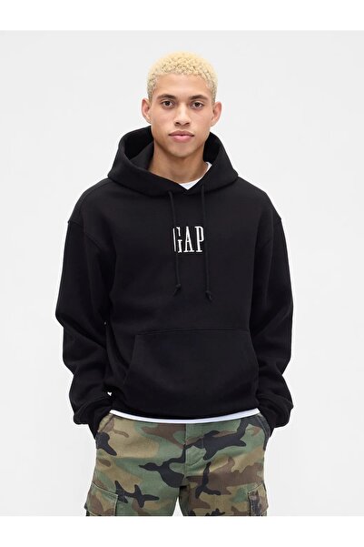 GAP 821804 Vintage Soft Oversized Mini Logo Sweatshirt Erkek Kapüşonlu Sweats...