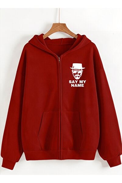 Vordevia Breaking Bad Printed 3 Thread Combed Cotton Hooded Oversize Cardigan
