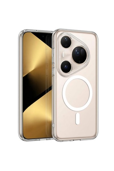 Microsonic Huawei Pura 90 Pro için Kılıf MagSafe Clear Sararmaz Şeffaf [Pura ...