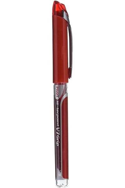 Pilot قلم حبر جاف، هاي تيك V7، حبر أحمر (LHGN-20V7-R)