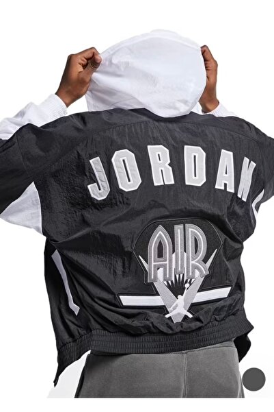 Nike Air Jordan Retro IX Legacy Flight Nostalgia Erkek Spor Ceket Black-White
