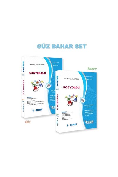 Egem Eğitim Yayınları AÖF Sosyoloji 1.Sınıf Konu Anlatımlı Soru Bankası Güz v...