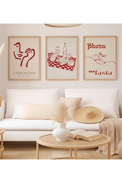 VOBA STORE SET DE TABLURI DECORATIVE CU CADRU DE 3 PIESE