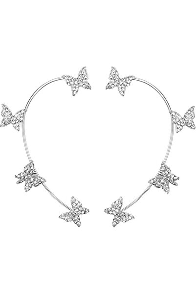 OriTi 2pcs Butterfly Ear Cuff Earrings for Women No Piercing Butterfly Ear Cl...