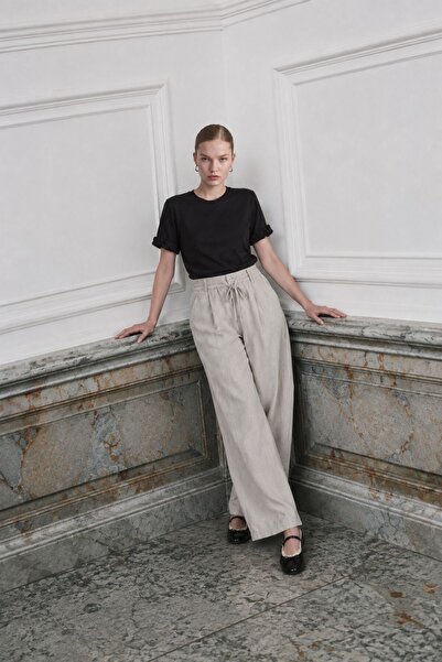 Levidor High waist pants gray