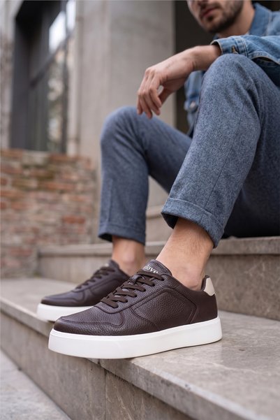 Volis 26549 Men's Sneakers Shoes Brown