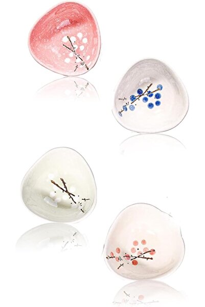 Sweet seven Exquisite Japanese Ceramic Floral Dipping Bowls - Set of 4 | Soy ...