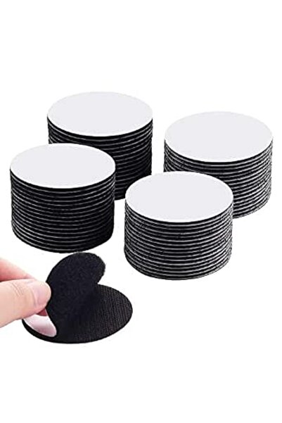 SYOSI 32 Pairs 6CM Self Adhesive Round Sticky Pads with Heavy Duty Adhesive H...