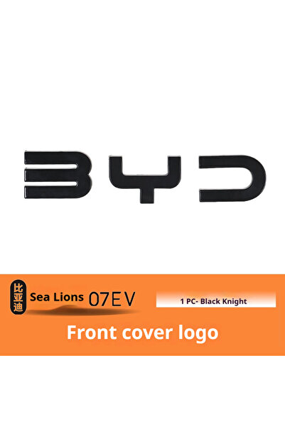 Choice Front emblem For BYD Sealion 7 EV Car Black Front Emblem Black Warrior...