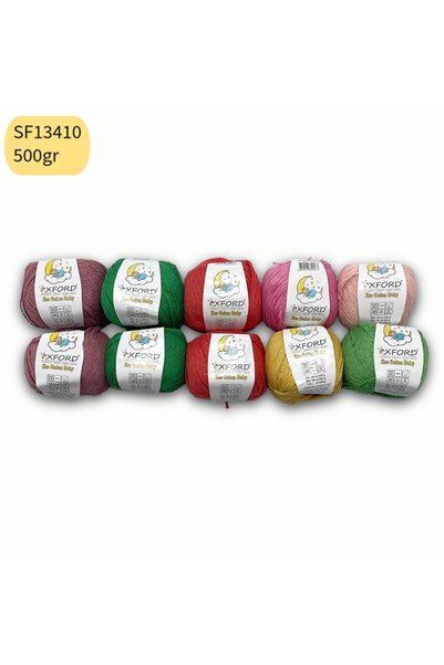 Oxford İplik 10'lu Paket Eco Cotton Baby - İnce Cotton İp - Tığ İşi - Punch İ...