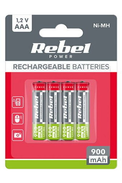 Generic ACUMULATORI NI-MH AAA R3 900MAH BLISTER 4 BUC REBEL
