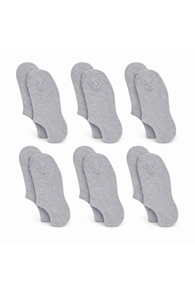 Şerife Hanım Women's Bamboo 6-Piece Seamless Ballerina Socks Black White Gray...