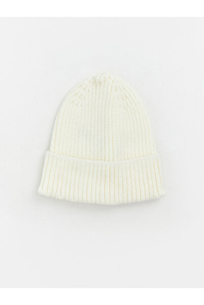 LC Waikiki Nevavm Farkıyla Lcw Accessories Ecru Knitwear Plain Men's Beanie