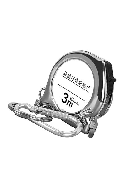 Denash Steel Tape Measure, Delicate 3meter Key Chain Steel Tape Measure Clear...