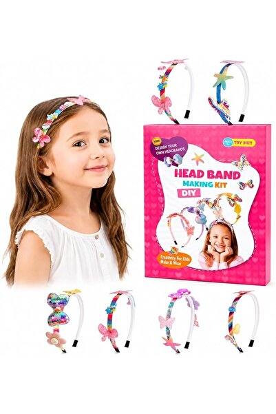 GENERAL طوق شعرHeadband Making Kit for Girls, Make Your Own Fashion Hair Band...