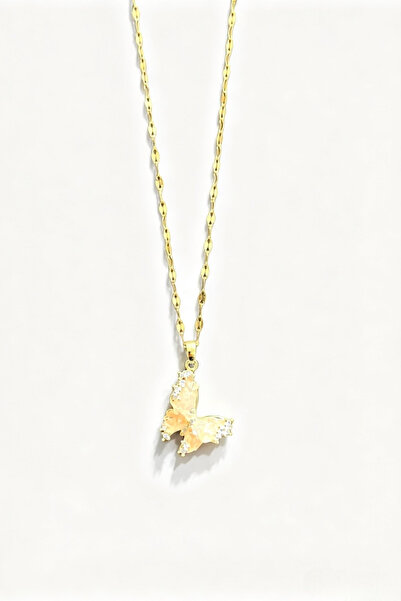 S&J TAKI Stone Butterfly Necklace