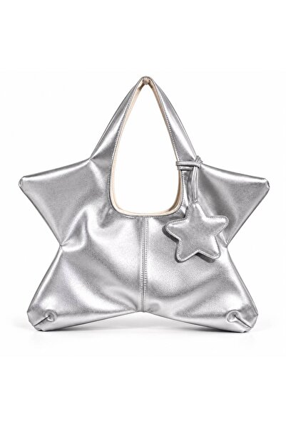 Tecer Bag Kadın Star Yıldız Form Star Charmlı El ve Omuz Çantası