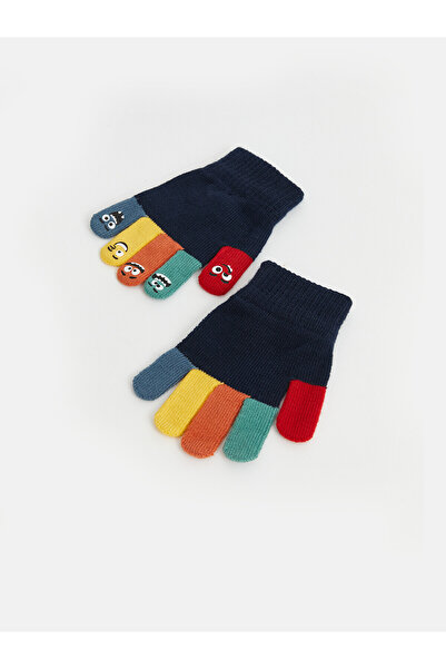 LC Waikiki Nevavm Farkıyla Lcw Accessories Navy Blue Knitwear Printed Boys' G...