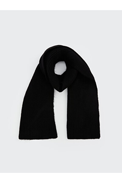 LC Waikiki Lcw Accessories Black Plain Men's Scarf with Nevavm Difference
