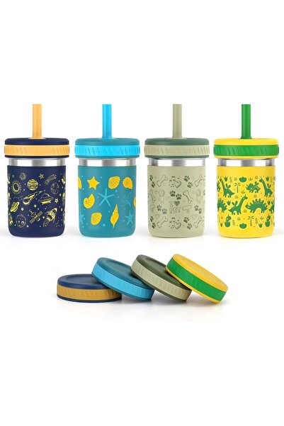 GENERAL Cafezi 15oz Stainless Steel Kids Cup with Lid | Unbreakable & Spill-P...
