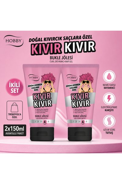 Hobby Kıvırcık ve Dalgalı Saçlara Özel Bukle Jölesi 150 ml 2 Adet