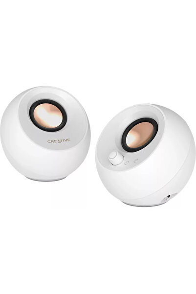 CREATIVE Boxe Pebble Pro 2.0 10W Bluetooth RGB alb
