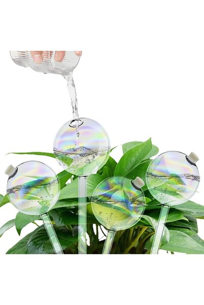 KASTWAVE 4 Pack Plant Watering Globes 150ml/5.12oz, Self-Watering Bulbs for P...