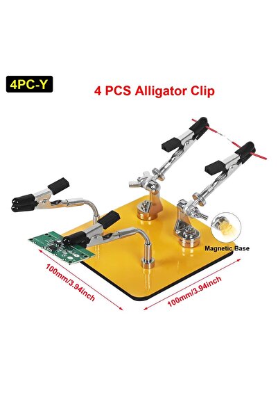 Choice 4PC-Y NEWACALOX Mini Welding Workbench Soldering Third Helping Hand Ma...