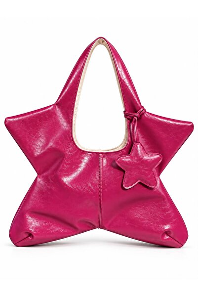Tecer Bag Kadın Star Yıldız Form Star Charmlı El ve Omuz Çantası
