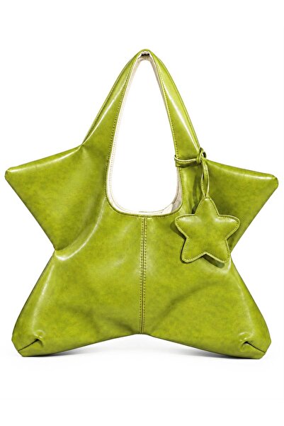 Tecer Bag Kadın Star Yıldız Form Star Charmlı El ve Omuz Çantası